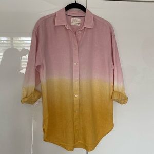 J. Crew Baird McNutt Irish Linen Ombré Shirt